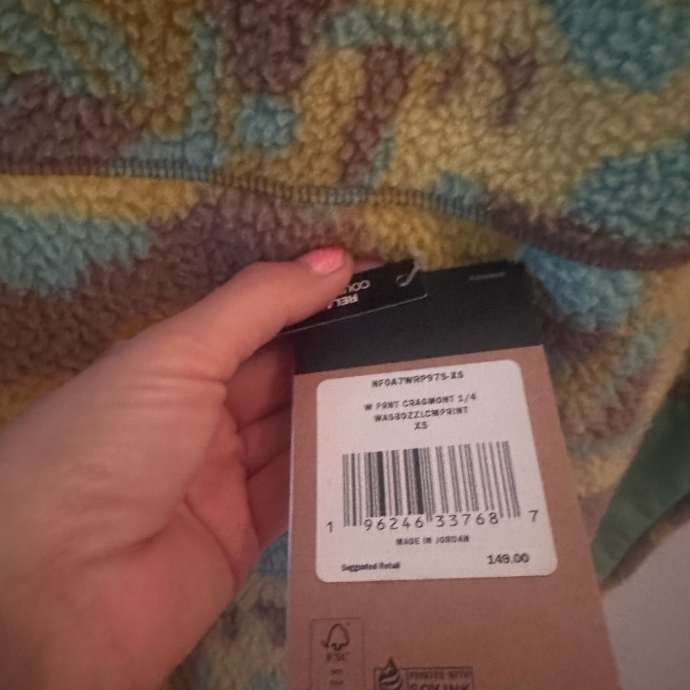 The North Face TNF nwt cragmont quarter snap fleece pullover XS camo print - Picture 5 of 5